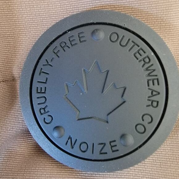 Noize Mid Length Parka Winter Jacket Addie Sz M Khaki Neutral Minimalist Warm - Picture 14 of 15